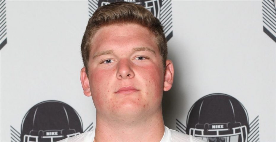 Deer Creek (Okla.) offensive tackle Daxton Byers. (Photo courtesy 247Sports)