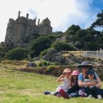 Miriam Allan with her daughters traveling the world together