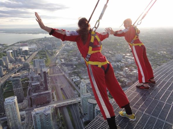 Mom of the year Pamela Evans-Nugent going skydiving in the city