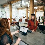 woman shopping at a small business