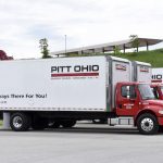 PITT OHIO truck line with their featured slogan "We're always there for you" as the highlight