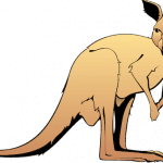 Kangaroo with a long tail representing long tail keywords