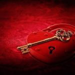 valentine's heart lock and key gift