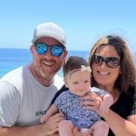 Laurie Sanchez and her family at the beach