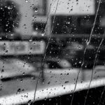 raining on the window black and white - rainy day activities