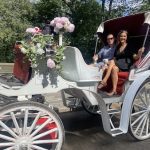 Ryan and Lindsay on a fancy carriage ride