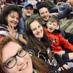 Winters clan at Hershey Bears game