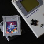 Game Boy toy console with Tetris